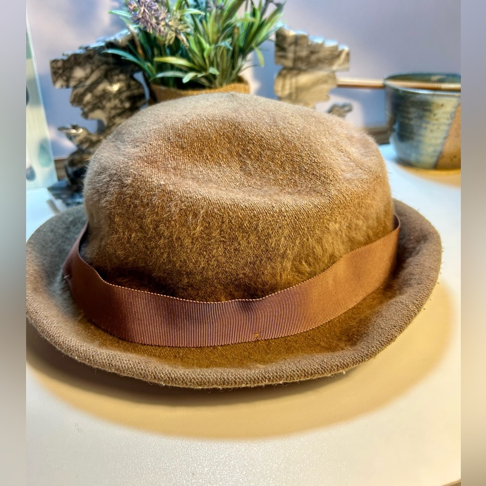 VNTG Kangol Brown Wool Hat - Picture 5 of 12